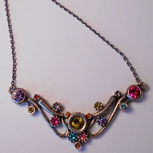 Patricia Locke Jewelry colorful crystal necklace